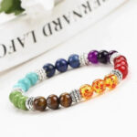 7 Chakra Natural Stone Bracelate