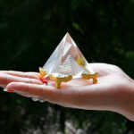 Crystal Pyramid with Stand Fengshui Vastu For Positive Energy-4