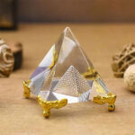 Crystal Pyramid with Stand Fengshui Vastu For Positive Energy-4