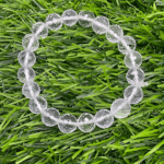 Diamond Cut Clear Crystal Quartz Bracelet-1