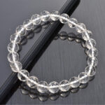 Diamond Cut Clear Crystal Quartz Bracelet