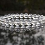 Diamond Cut Clear Crystal Quartz Bracelet