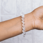 Diamond Cut Clear Crystal Quartz Bracelet-1