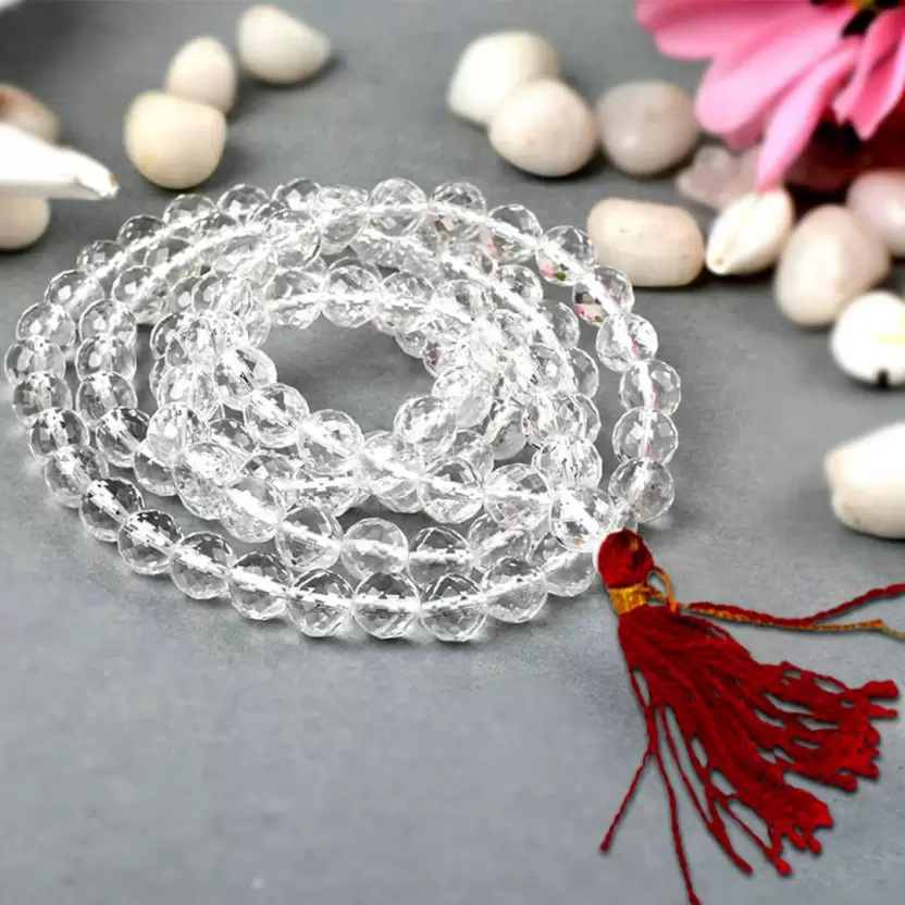 Diamond Cut Clear Quartz Crystal Jaap Mala