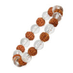 Rudraksha and Crystal Bracelet