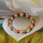 Rudraksha and Crystal Bracelet