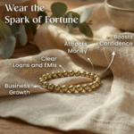 Golden Pyrite Bracelet for Money Attraction