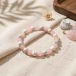 Rose Quartz & Howlite Tranquil Love Healing And Calm Bracelet