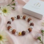 Vastu yantra Crystal and Wood Bracelet 2