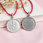 Shri Kuber Yantra Silver Locket pure front