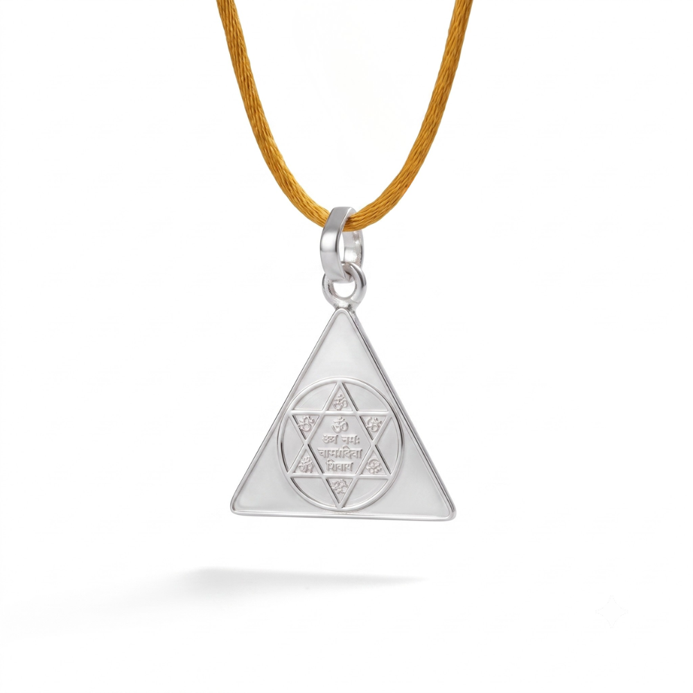 Maa Saraswati Yantra Silver Locket