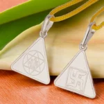 Maa Saraswati Yantra Silver Locket Front and Back Final