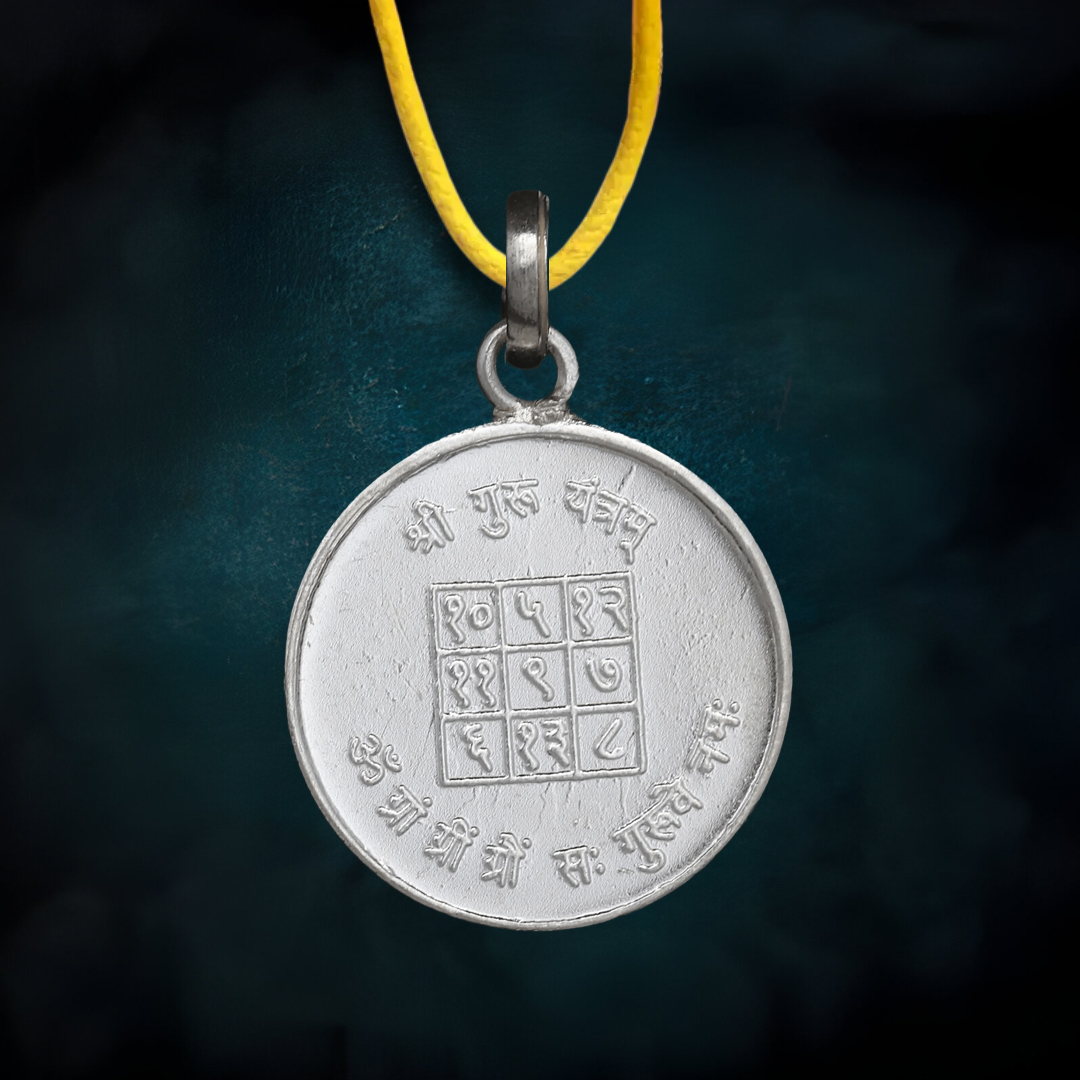 Shri Guru Yantra Silver Locket