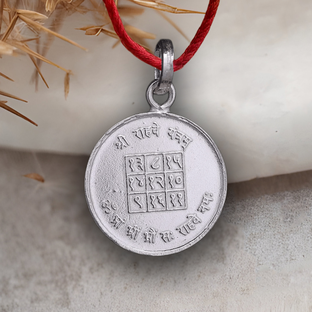 Shri Rahu Yantra Silver Locket