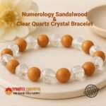 Wood and Clear Crystal Bracelet