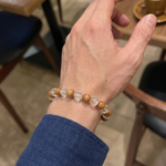 Sandalwood and Clear Crystal Bracelet Vy