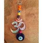 Turkish Evil Eye Om Protection Wall Hanging