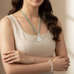 Budh Pyra Yantra Silver Locket And Crystal Bracelet Clear Quartz Diamond Cut Combo VY