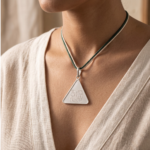 Budh Pyra Yantra Silver Locket And Wood and Clear Crystal Bracelet Combo