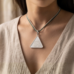 Budh Pyra Yantra Silver Locket And Wood and Clear Crystal Bracelet Combo