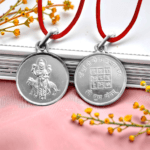 Budh Yantra Silver Locket Round