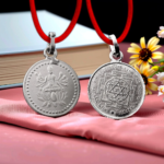 Gayatri Yantra Silver Locket Round