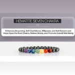 7 chakra Hematite Bracelet