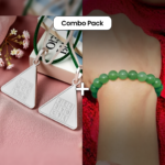 Budh Pyra Yantra Silver Locket Pure Silver + Green Jade Bracelet For Men & Women Combo