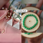 Budh Pyra Yantra Silver Locket and Green Aventurine Bracelet Combo