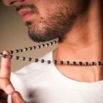 karungali malai silver cap plated necklaces