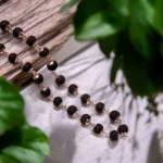 karungali malai silver cap plated necklaces
