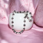 karungali malai silver cap plated necklaces