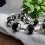 karungali malai silver cap plated necklaces