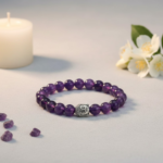 Amethyst Buddha Head Bracelet