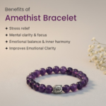 Amethyst Buddha Head Bracelet