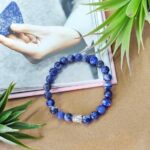 Lapis lazuli buddha charm bracelet