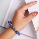 Lapis lazuli buddha charm bracelet