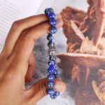 Lapis lazuli buddha charm bracelet