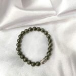 Pyrite Buddha Bead Bracelet 8mm