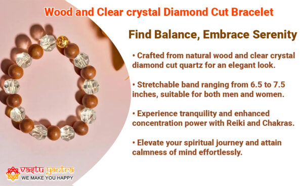 Wood Crystal Bracelets