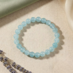 Aquamarine bracelet Stress Relief & Protection photoshoot