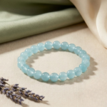 Aquamarine bracelet Stress Relief & Protection photoshoot