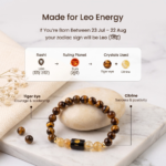 Leo (सिंह राशि) Zodiac Tiger Eye & Citrine Bracelet