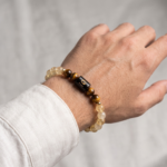 Pisces (मीन राशि) Zodiac Citrine & Tiger Eye Bracelet